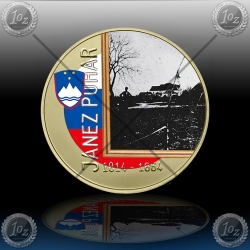 3 EVRO SLOVENIJA 2014 " JANEZ PUHAR " BARVNI